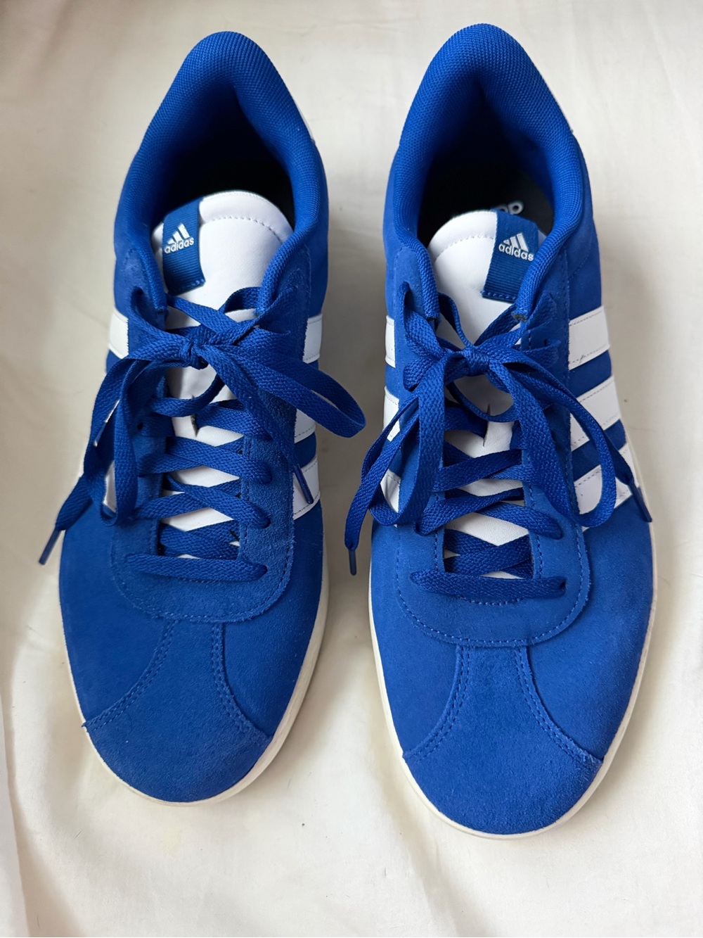adidas Blue Sneakers with White Stripes